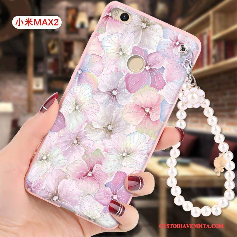 Custodia Mi Max 2 Cartone Animato Ornamenti Appesitelefono, Cover Mi Max 2 Protezione Piccola Tutto Incluso