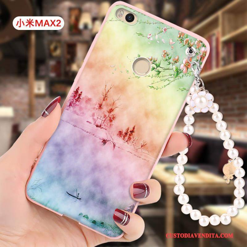 Custodia Mi Max 2 Cartone Animato Ornamenti Appesitelefono, Cover Mi Max 2 Protezione Piccola Tutto Incluso