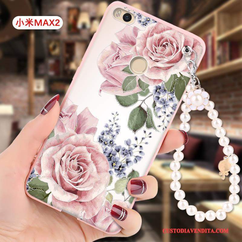 Custodia Mi Max 2 Cartone Animato Ornamenti Appesitelefono, Cover Mi Max 2 Protezione Piccola Tutto Incluso