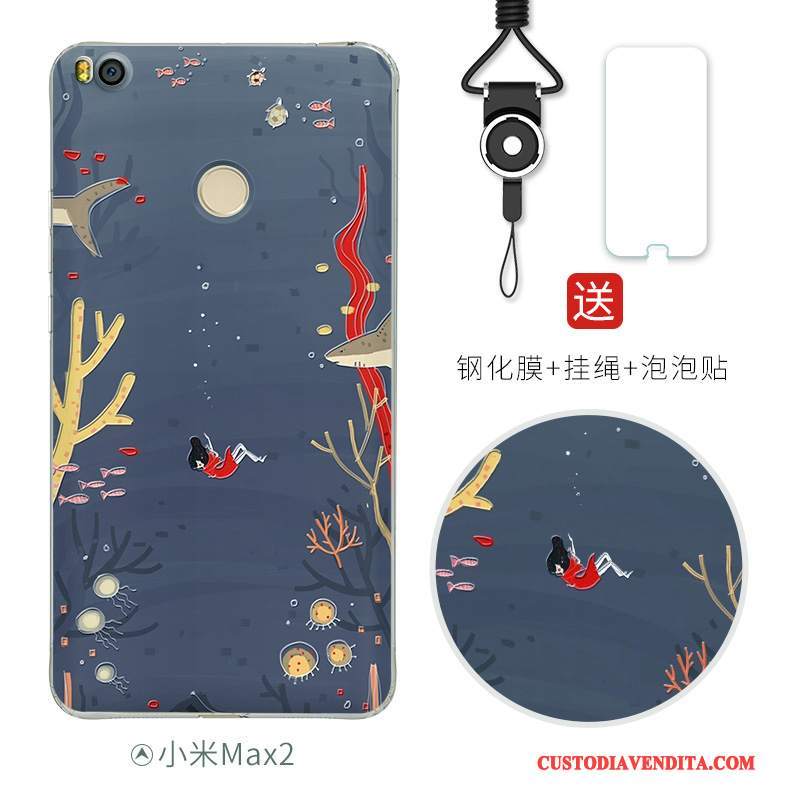 Custodia Mi Max 2 Colore Anti-caduta Di Personalità, Cover Mi Max 2 Cartone Animato Piccola Morbido