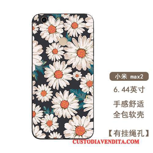 Custodia Mi Max 2 Creativo Tutto Incluso Arte, Cover Mi Max 2 Silicone Fiori Piccola