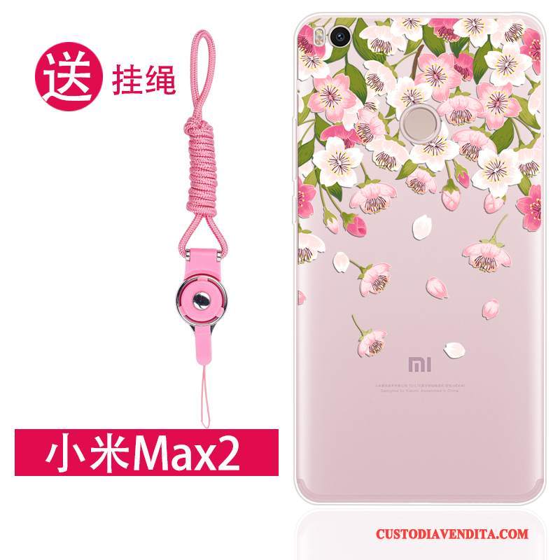 Custodia Mi Max 2 Creativo Tutto Incluso Ornamenti Appesi, Cover Mi Max 2 Silicone Anti-caduta Piccola