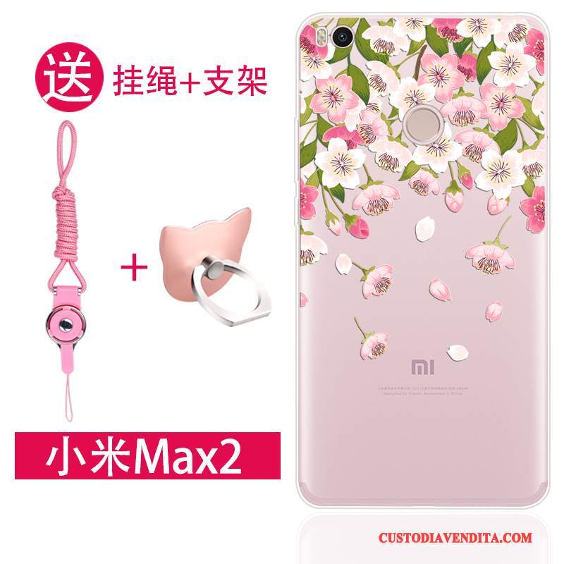 Custodia Mi Max 2 Creativo Tutto Incluso Ornamenti Appesi, Cover Mi Max 2 Silicone Anti-caduta Piccola