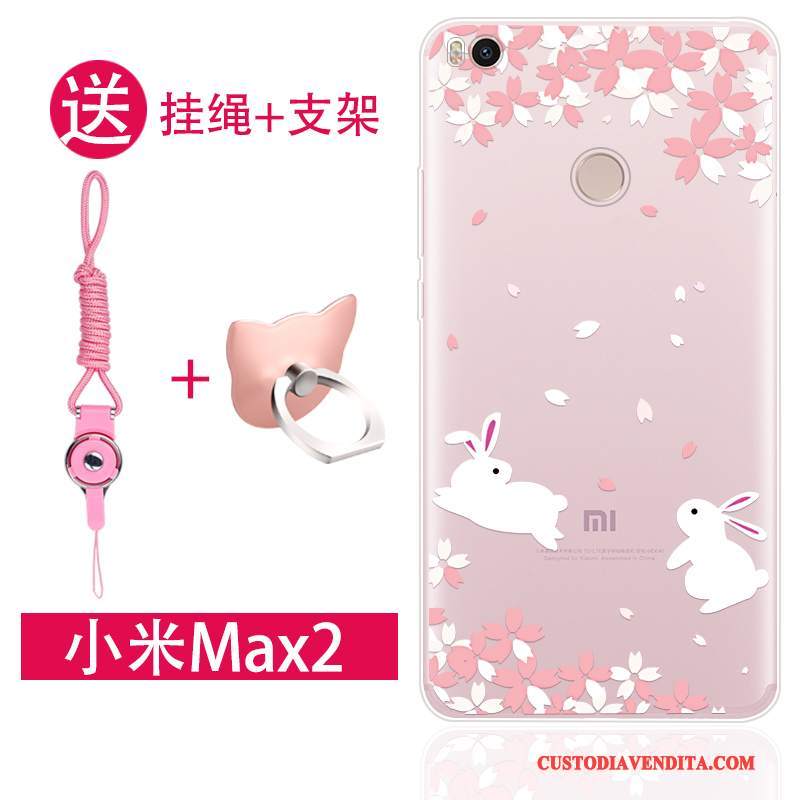 Custodia Mi Max 2 Creativo Tutto Incluso Ornamenti Appesi, Cover Mi Max 2 Silicone Anti-caduta Piccola