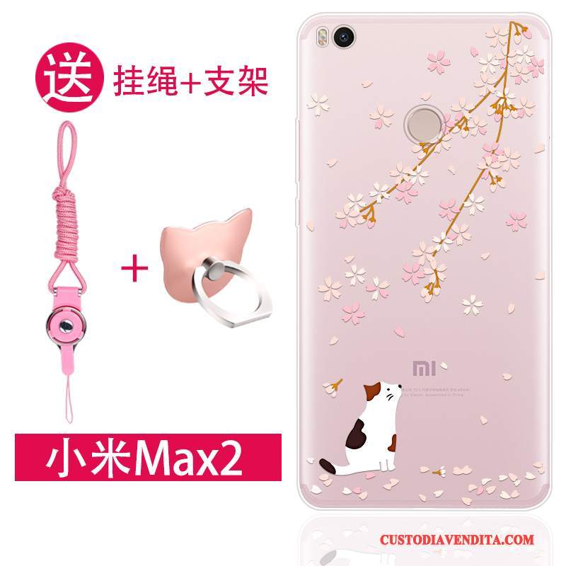 Custodia Mi Max 2 Creativo Tutto Incluso Ornamenti Appesi, Cover Mi Max 2 Silicone Anti-caduta Piccola