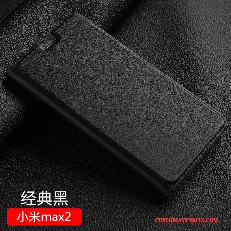 Custodia Mi Max 2 Protezione Oro Anti-caduta, Cover Mi Max 2 Pelle Telefono Difficile