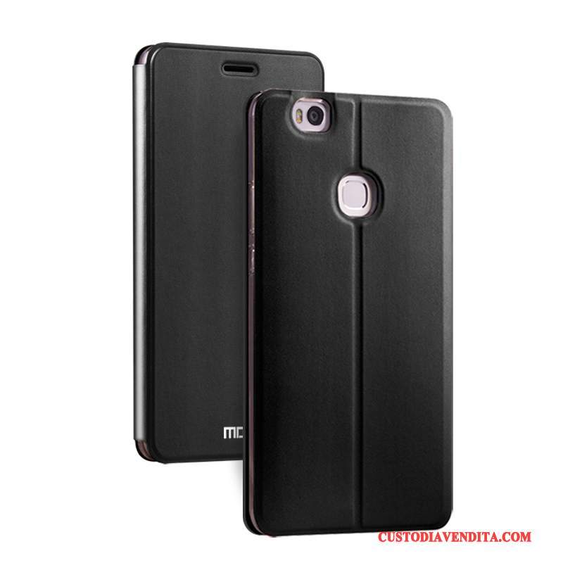 Custodia Mi Max 2 Protezione Piccola Tutto Incluso, Cover Mi Max 2 Pelle Telefono Nero