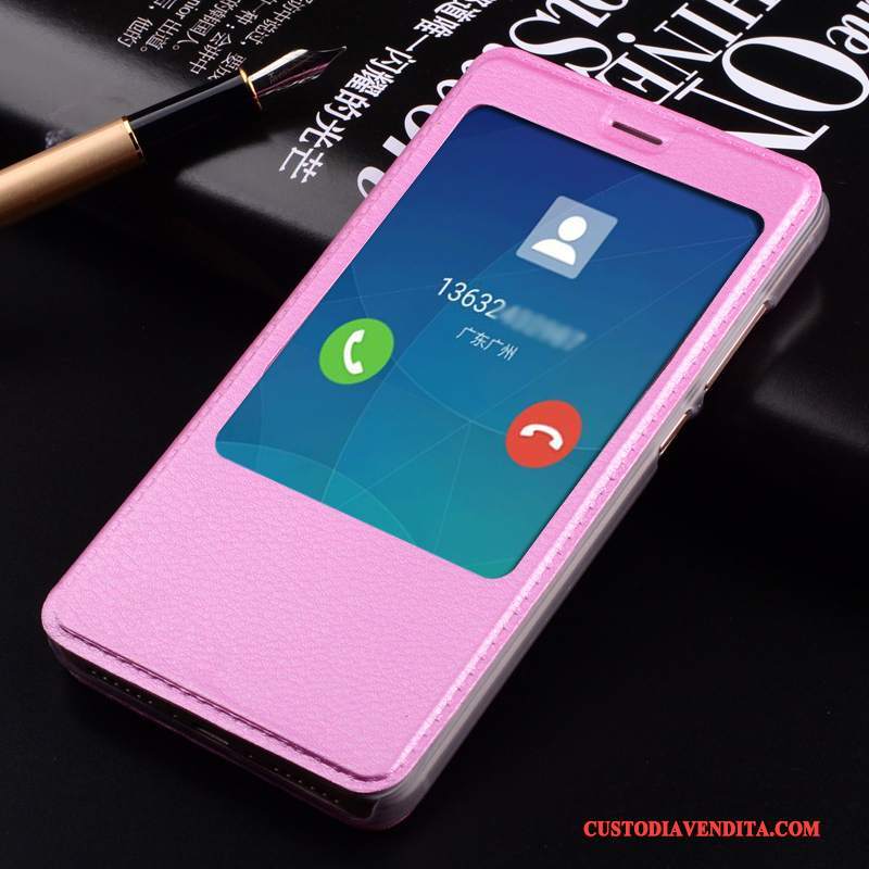 Custodia Mi Max 2 Protezione Telefono Rosa, Cover Mi Max 2 Folio Piccola Dormienza