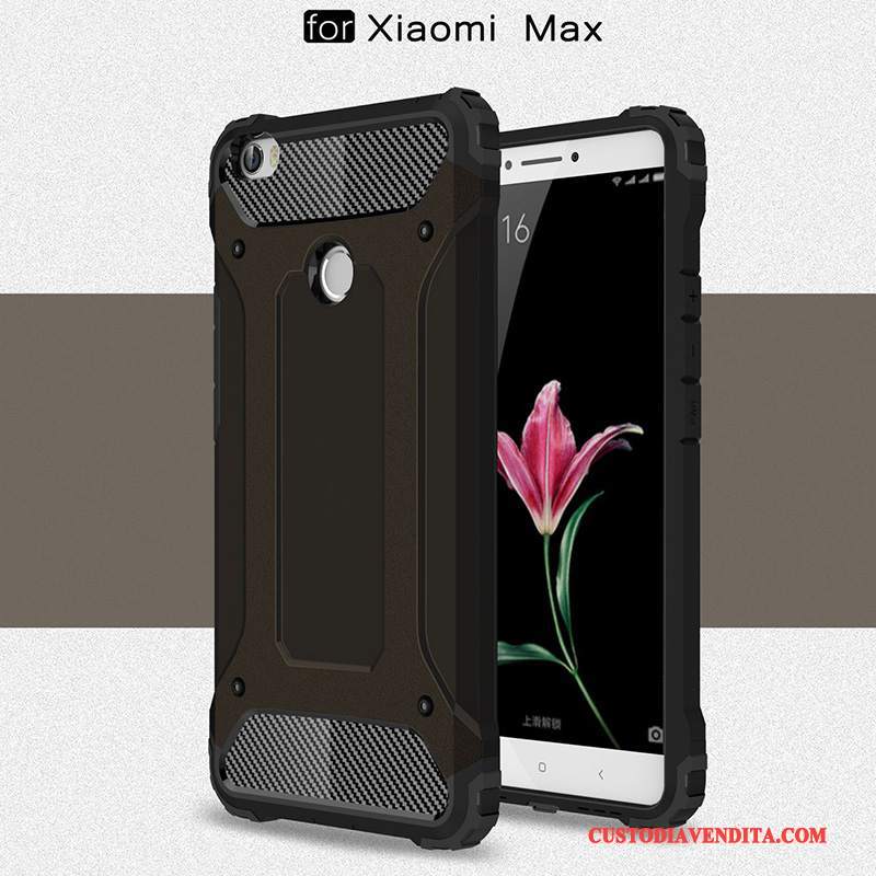 Custodia Mi Max 2 Silicone Argento Piccola, Cover Mi Max 2 Macchiatitelefono