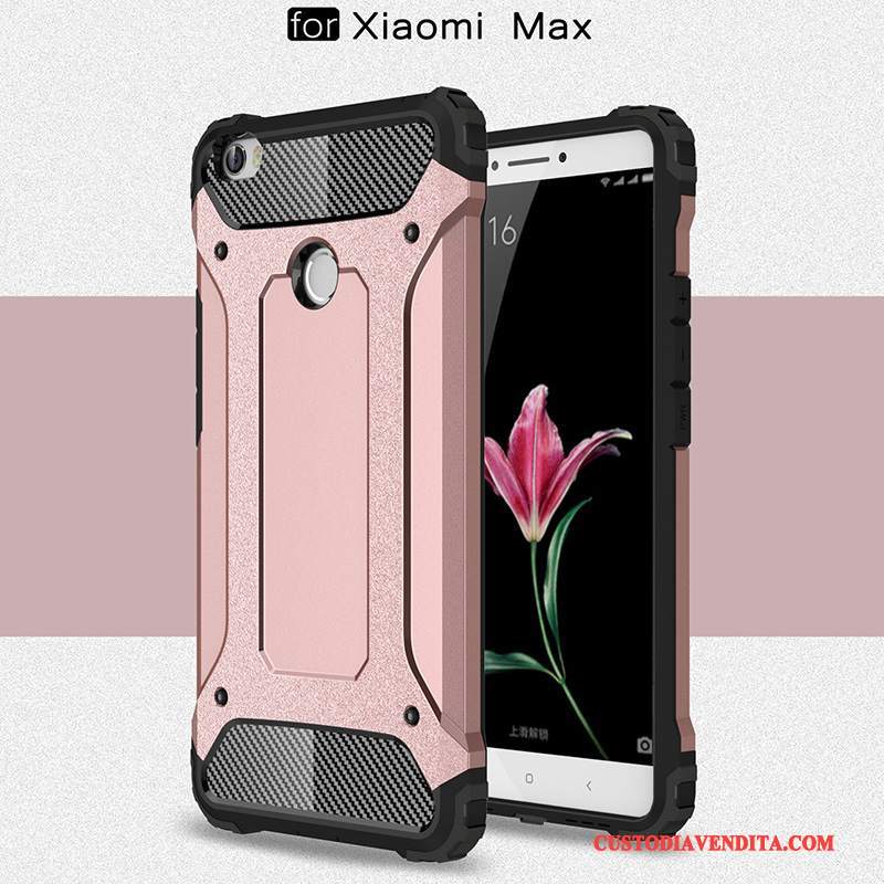 Custodia Mi Max 2 Silicone Argento Piccola, Cover Mi Max 2 Macchiatitelefono