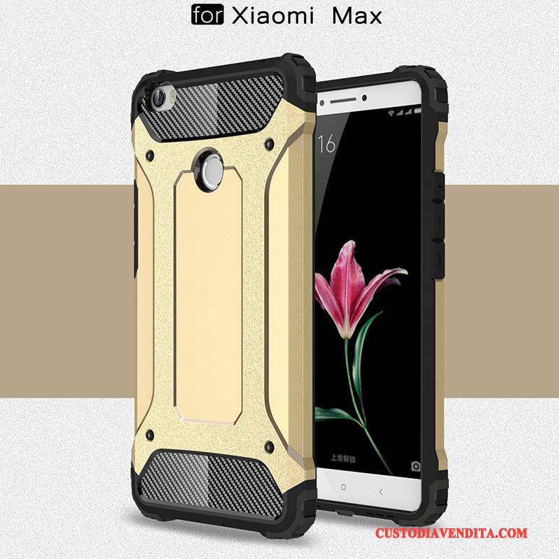 Custodia Mi Max 2 Silicone Argento Piccola, Cover Mi Max 2 Macchiatitelefono