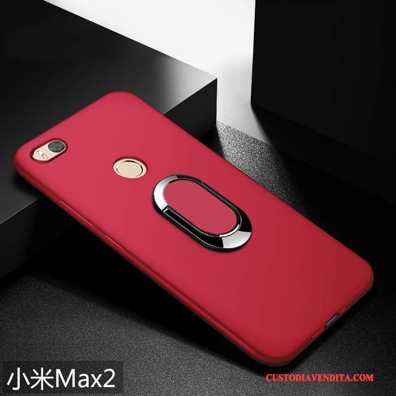 Custodia Mi Max 2 Silicone Telefono Piccola, Cover Mi Max 2 Protezione Morbido Blu