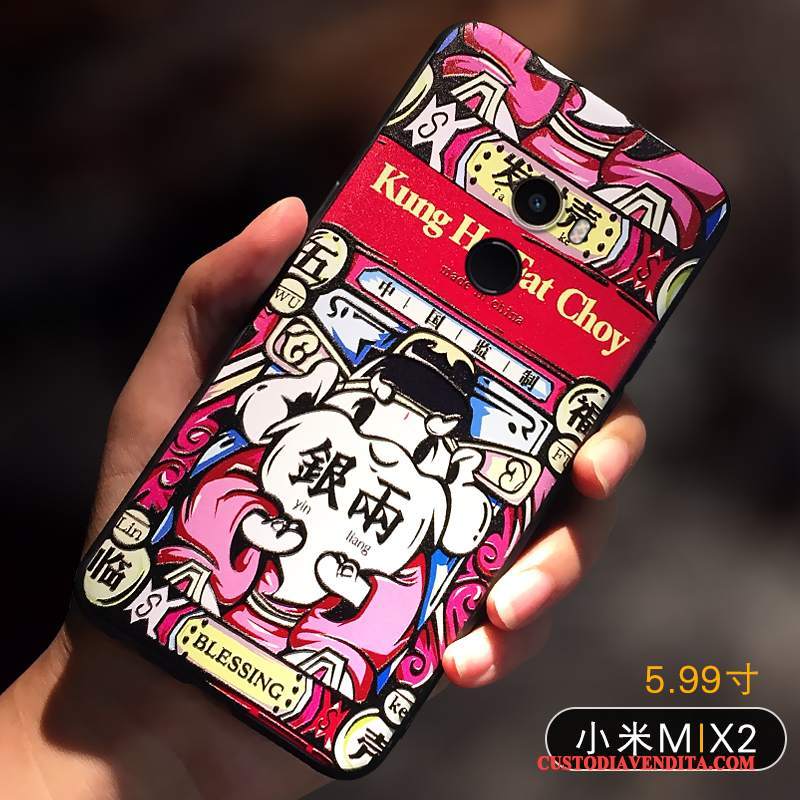 Custodia Mi Mix 2 Colore Nuovo Piccola, Cover Mi Mix 2 Creativo Di Personalità Gattino