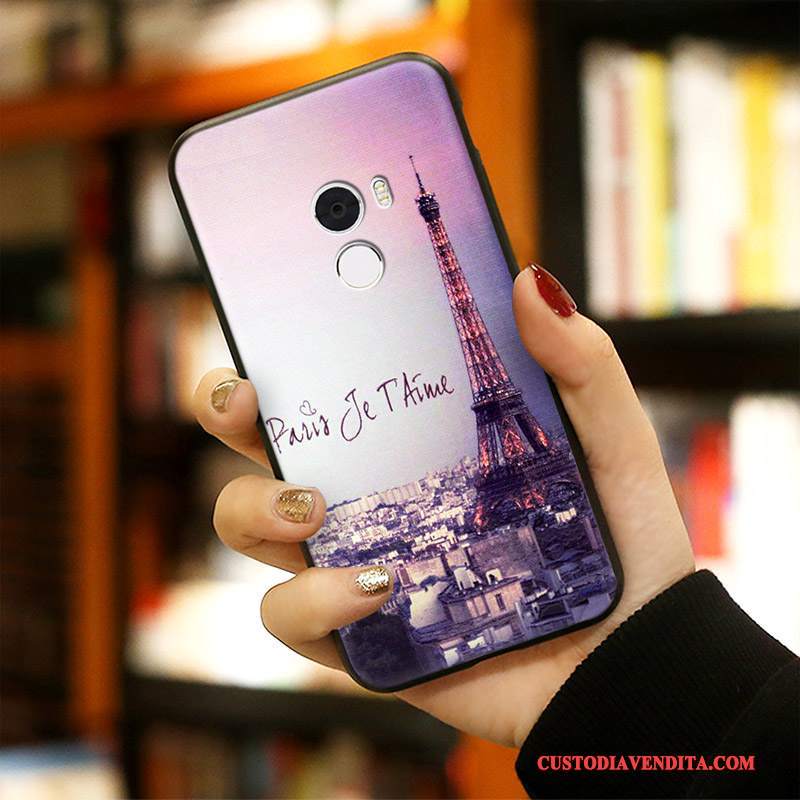 Custodia Mi Mix 2 Colore Piccolatelefono, Cover Mi Mix 2 Creativo Morbido Ornamenti Appesi