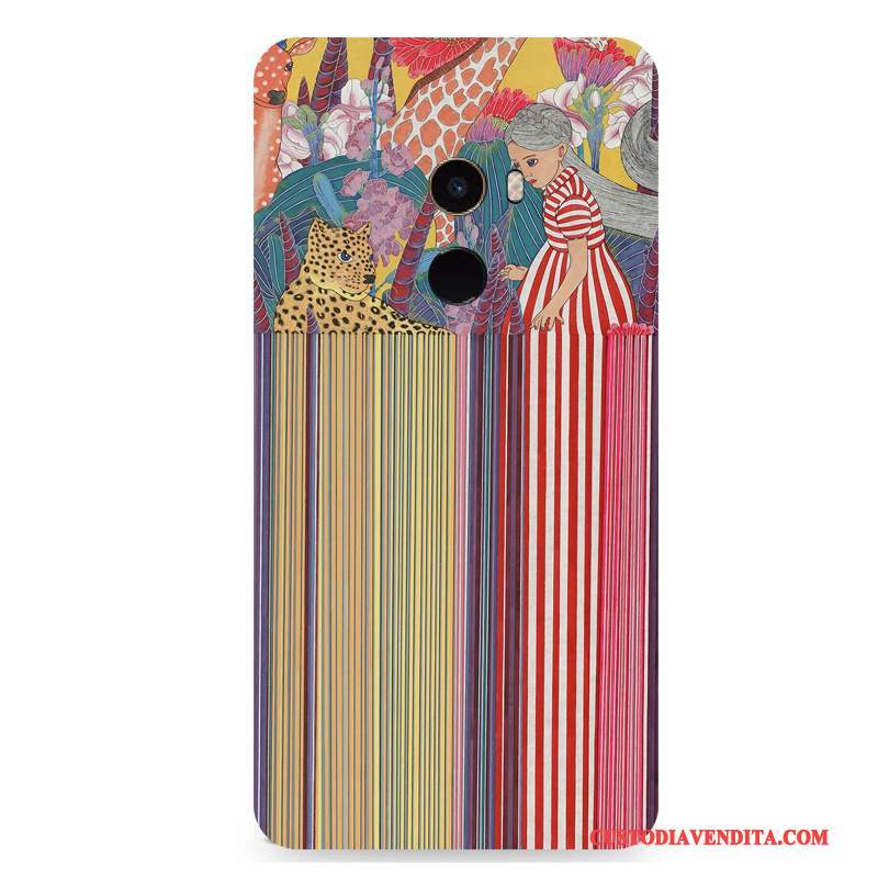 Custodia Mi Mix 2 Colore Vento Fiori, Cover Mi Mix 2 Protezione Coloretelefono