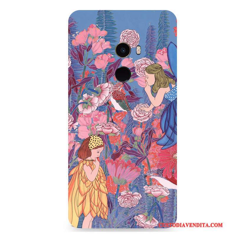 Custodia Mi Mix 2 Colore Vento Fiori, Cover Mi Mix 2 Protezione Coloretelefono