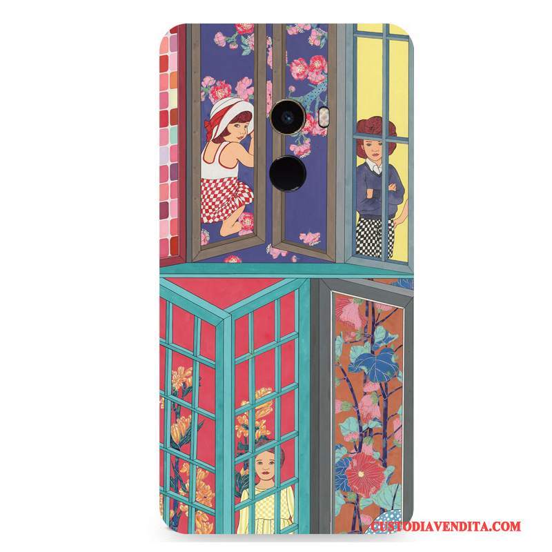 Custodia Mi Mix 2 Colore Vento Fiori, Cover Mi Mix 2 Protezione Coloretelefono