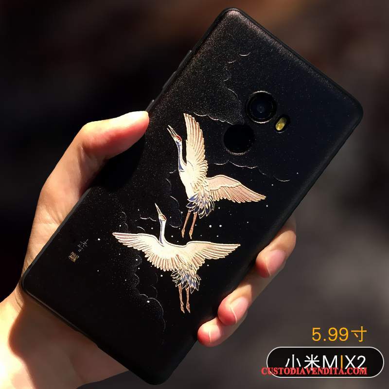 Custodia Mi Mix 2 Creativo Anti-cadutatelefono, Cover Mi Mix 2 Silicone Tutto Incluso Giallo