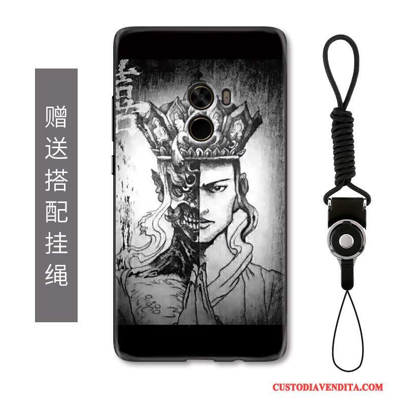 Custodia Mi Mix 2 Creativo Nero Piccola, Cover Mi Mix 2 Protezione Difficile Budda