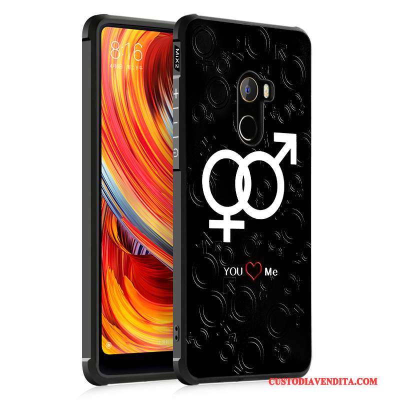 Custodia Mi Mix 2 Creativo Piccola Morbido, Cover Mi Mix 2 Protezione Tendenza Anti-caduta