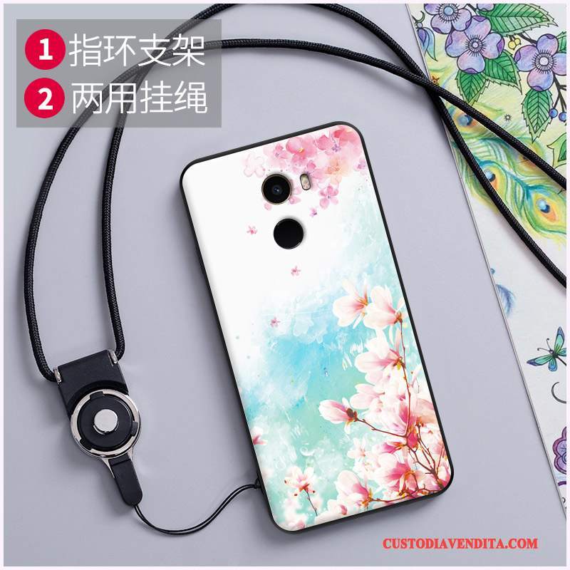 Custodia Mi Mix 2 Goffratura Ornamenti Appesi Lupo, Cover Mi Mix 2 Colore Telefono Personalizza