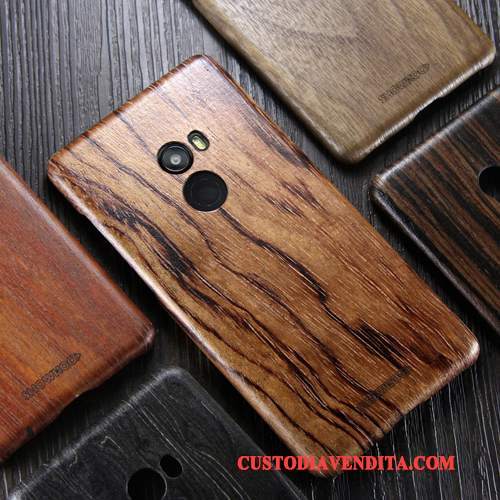 Custodia Mi Mix 2 Legno Massello Piccola Sottile, Cover Mi Mix 2 Protezione Legnotelefono