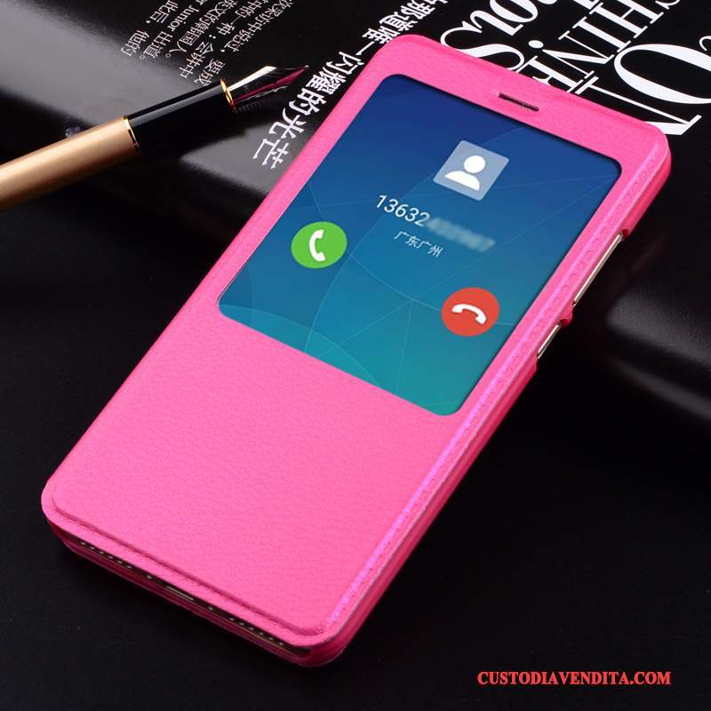 Custodia Mi Mix 2 Protezione Dormienza Rosa, Cover Mi Mix 2 Folio Piccolatelefono