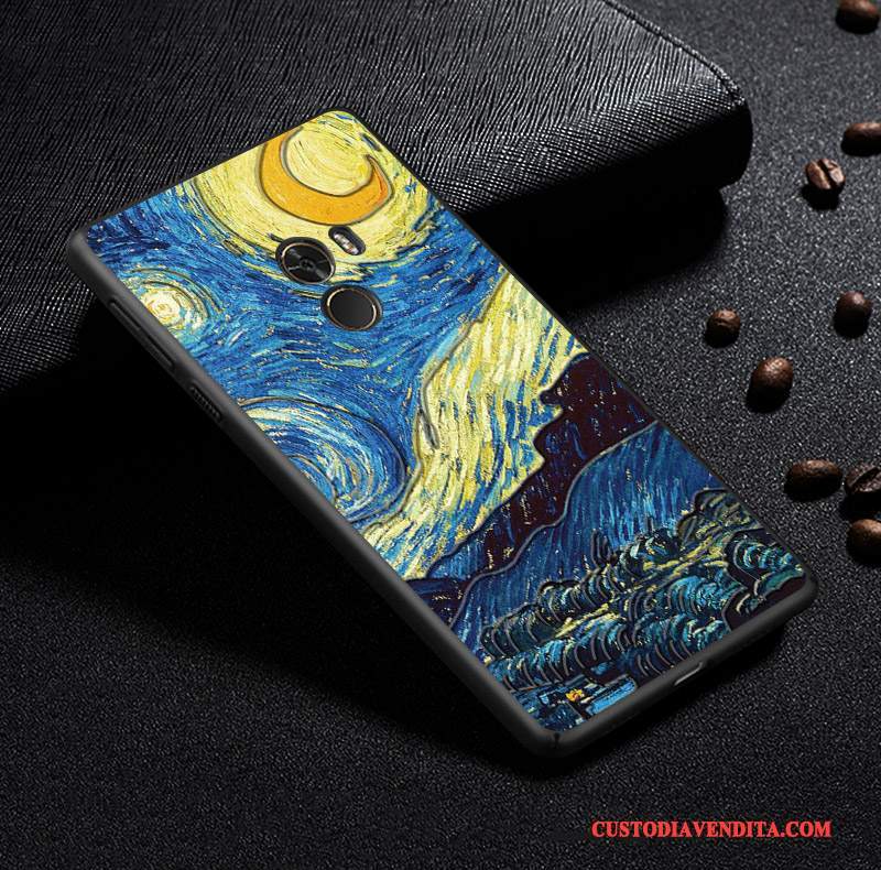 Custodia Mi Mix 2 Protezione Personalizza Piccola, Cover Mi Mix 2 Goffratura Tridimensionale Stile Cinese