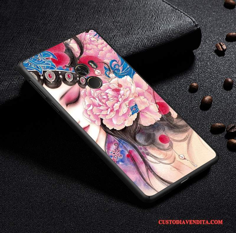 Custodia Mi Mix 2 Protezione Personalizza Piccola, Cover Mi Mix 2 Goffratura Tridimensionale Stile Cinese