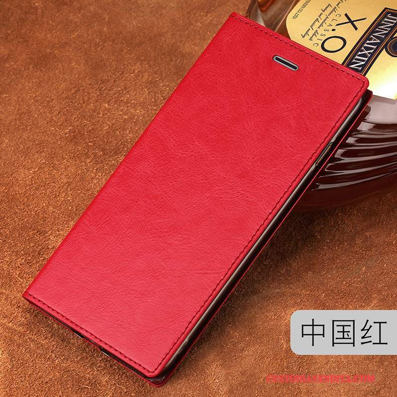 Custodia Mi Mix 2 Protezione Personalizza Rosso, Cover Mi Mix 2 Pelle Anti-cadutatelefono