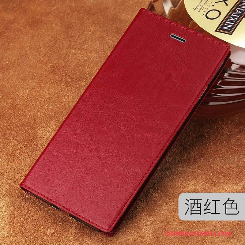 Custodia Mi Mix 2 Protezione Personalizza Rosso, Cover Mi Mix 2 Pelle Anti-cadutatelefono