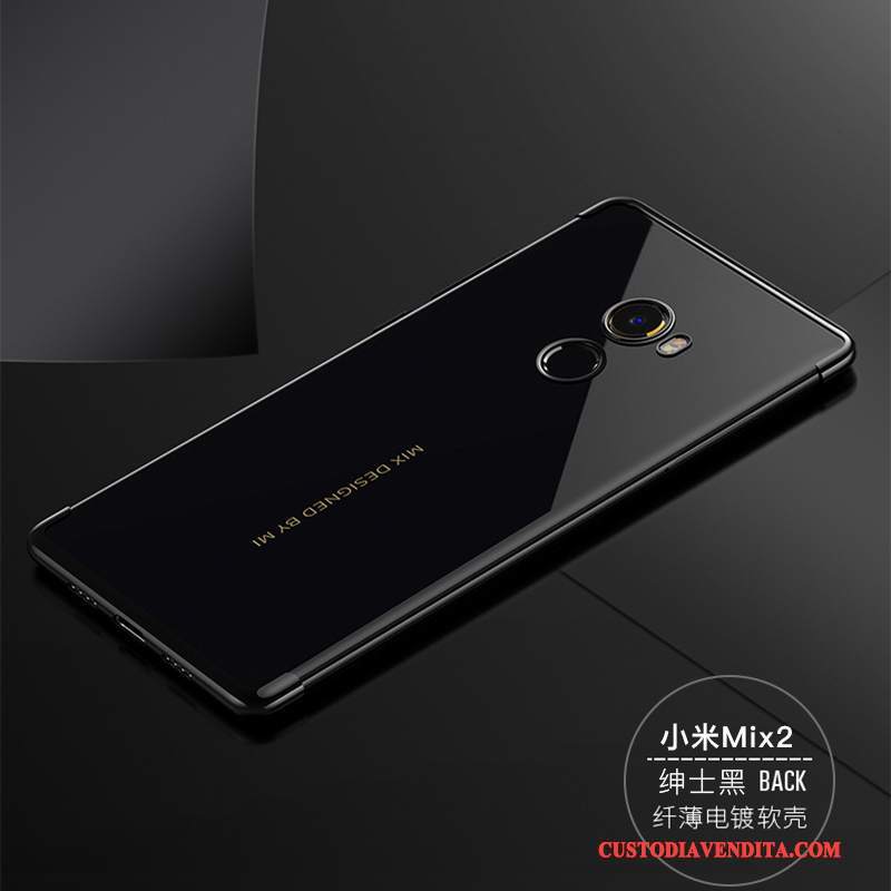 Custodia Mi Mix 2 Silicone Trasparente Anti-caduta, Cover Mi Mix 2 Protezione Telefono Tutto Incluso