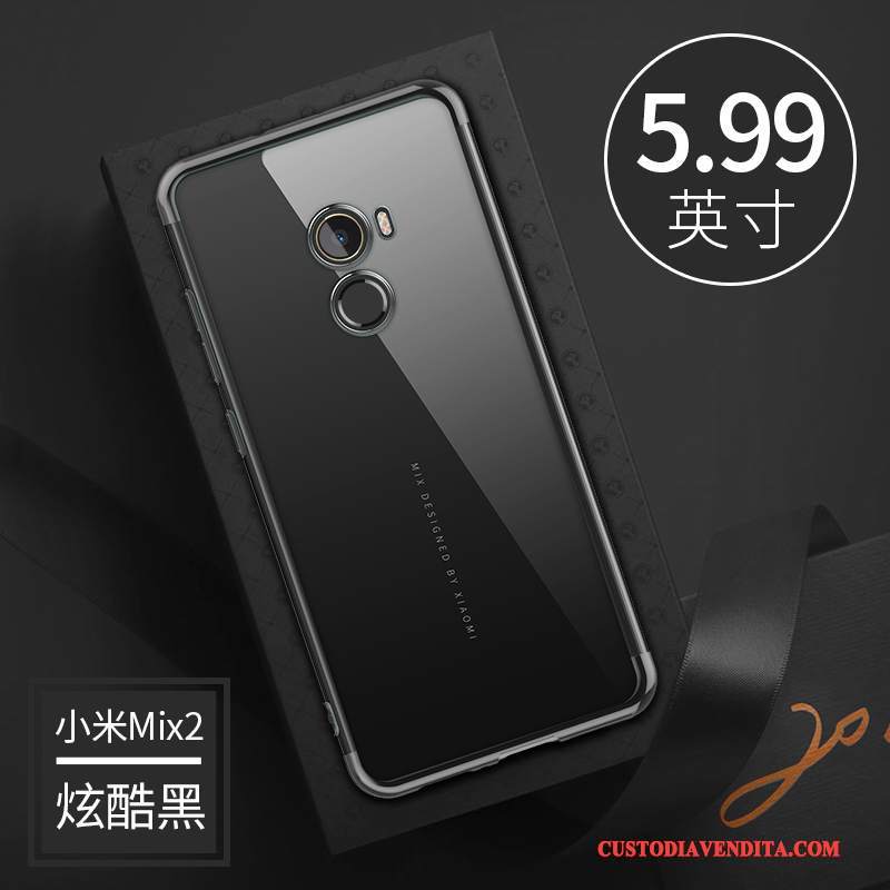 Custodia Mi Mix 2 Silicone Trasparente Sottile, Cover Mi Mix 2 Orotelefono