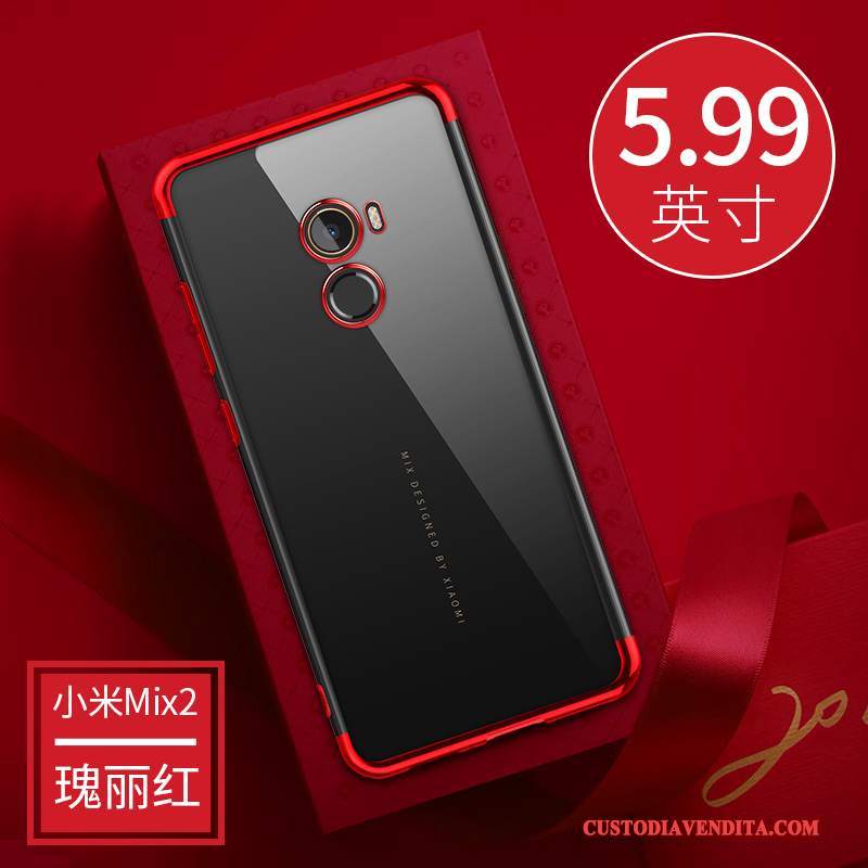 Custodia Mi Mix 2 Silicone Trasparente Sottile, Cover Mi Mix 2 Orotelefono