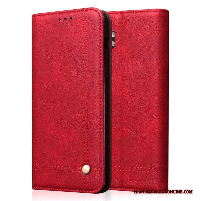 Custodia Mi Note 10 Folio Piccolatelefono, Cover Mi Note 10 Protezione Anti-caduta Rosso