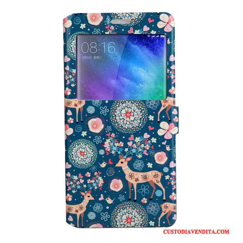 Custodia Mi Note 2 Cartone Animato Rosa Morbido, Cover Mi Note 2 Folio Tendenza Piccola