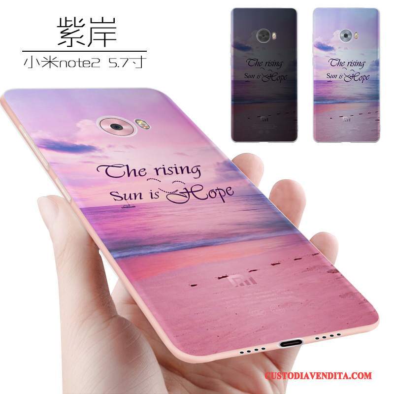 Custodia Mi Note 2 Creativo Anti-caduta Morbido, Cover Mi Note 2 Silicone Piccola Tendenza