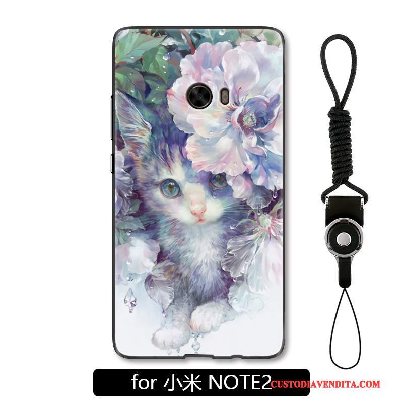 Custodia Mi Note 2 Creativo Piccola Arte, Cover Mi Note 2 Protezione Fiori Lusso