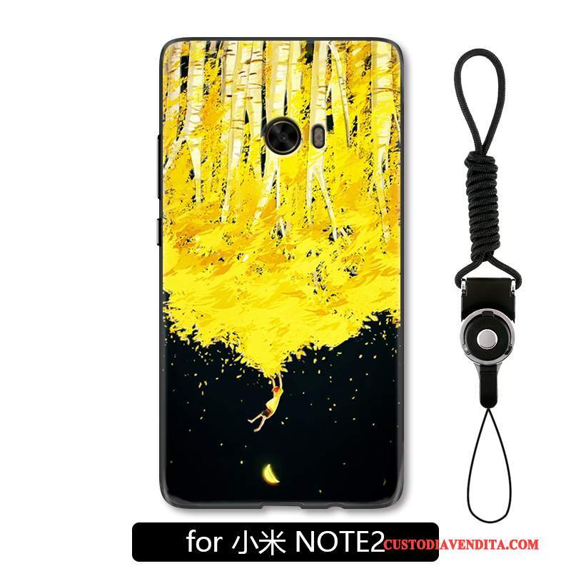 Custodia Mi Note 2 Creativo Piccola Giallo, Cover Mi Note 2 Protezione Telefono Tutto Incluso