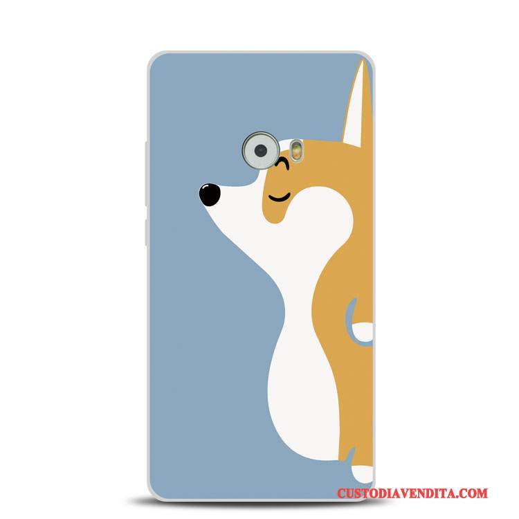 Custodia Mi Note 2 Goffratura Morbido Supporto, Cover Mi Note 2 Silicone Piccola Blu Chiaro