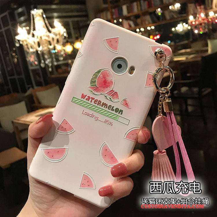 Custodia Mi Note 2 Goffratura Telefono Morbido, Cover Mi Note 2 Macchiati Rosa