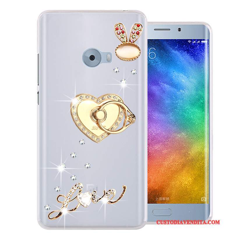 Custodia Mi Note 2 Silicone Morbido Tutto Incluso, Cover Mi Note 2 Strass Piccola Rosa