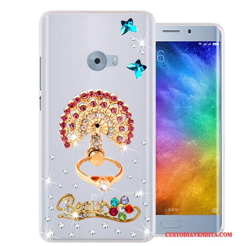 Custodia Mi Note 2 Silicone Morbido Tutto Incluso, Cover Mi Note 2 Strass Piccola Rosa