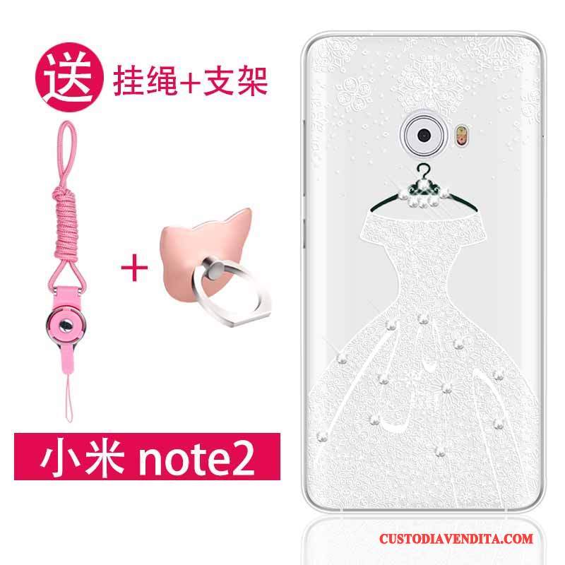 Custodia Mi Note 2 Strass Ornamenti Appesi Piccola, Cover Mi Note 2 Protezione Telefono Rosa