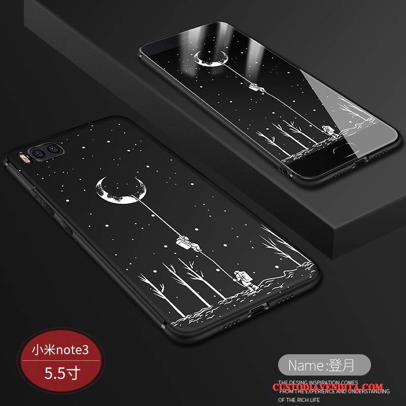 Custodia Mi Note 3 Silicone Anti-caduta Macchiati, Cover Mi Note 3 Creativo Di Personalità Giallo