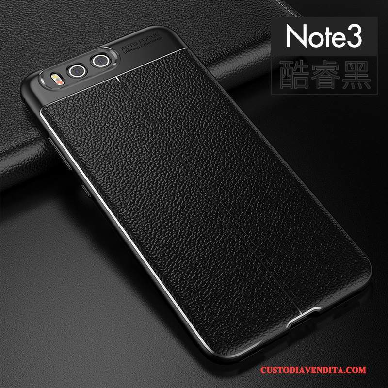 Custodia Mi Note 3 Silicone Rossotelefono, Cover Mi Note 3 Pelle Tendenza Anti-caduta