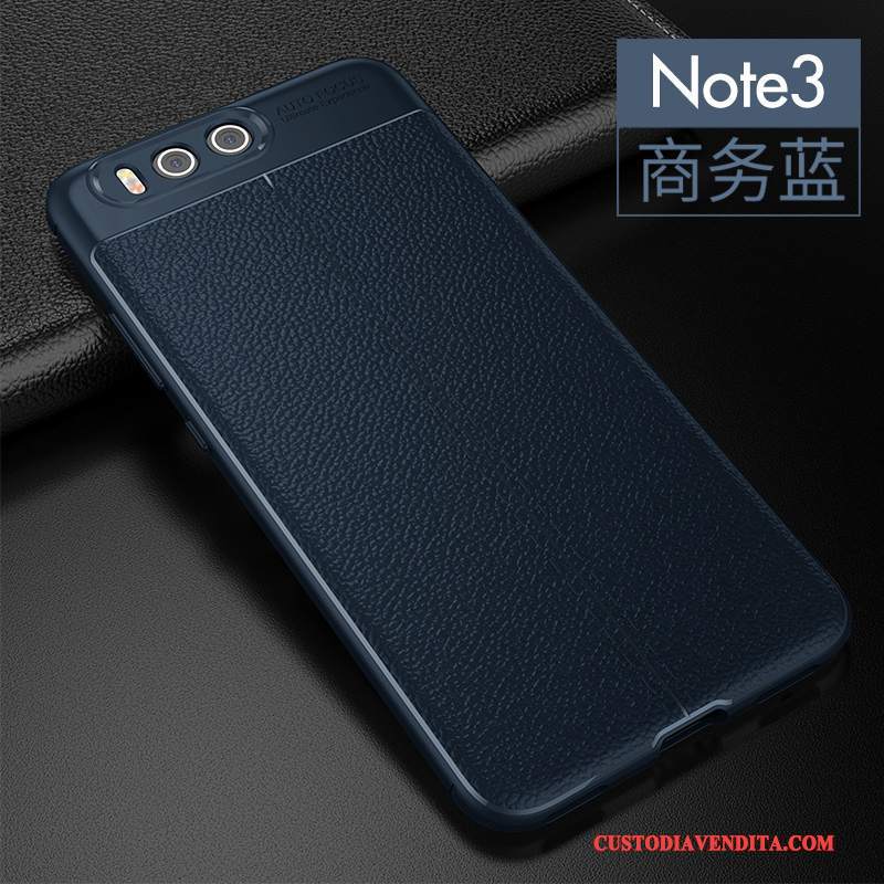 Custodia Mi Note 3 Silicone Rossotelefono, Cover Mi Note 3 Pelle Tendenza Anti-caduta