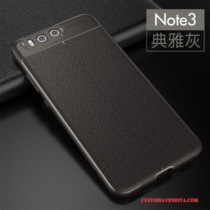 Custodia Mi Note 3 Silicone Rossotelefono, Cover Mi Note 3 Pelle Tendenza Anti-caduta