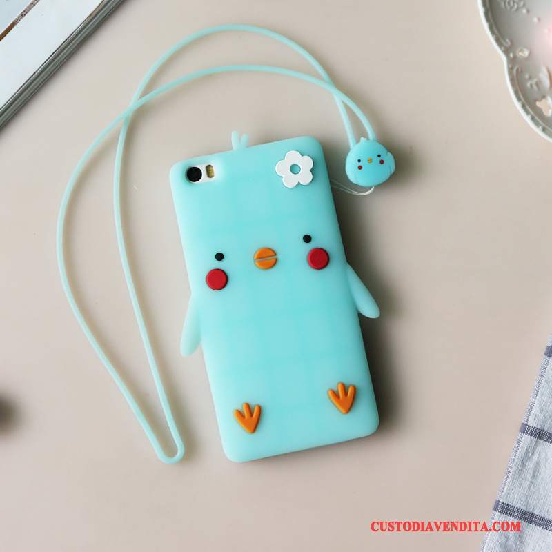 Custodia Mi Note Cartone Animato Giallo Tendenza, Cover Mi Note Silicone Piccolatelefono