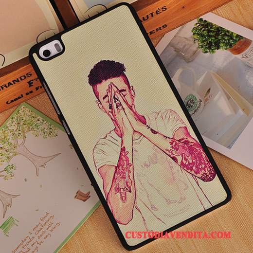 Custodia Mi Note Colore Bianco Piccola, Cover Mi Note Creativo Telaio Maglia